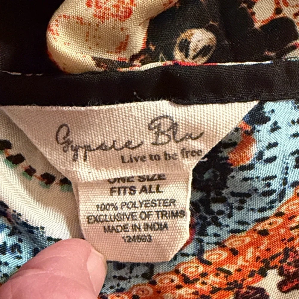 Gypsieblu Bohemian Multicolor Kaftan - Picture 7 of 8
